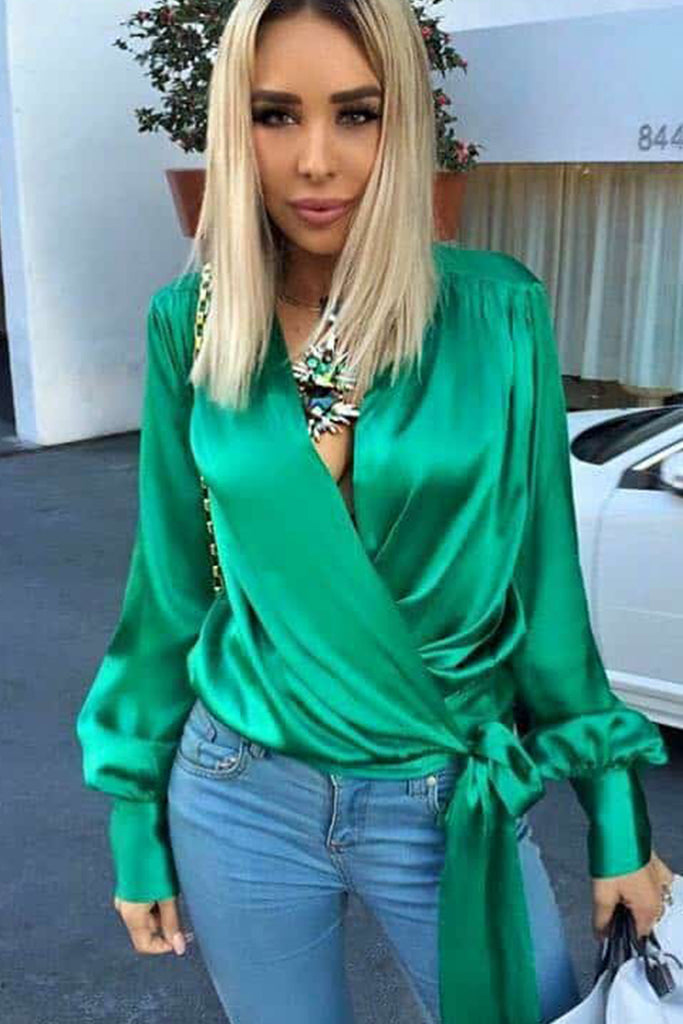 Camasa Silky Green
